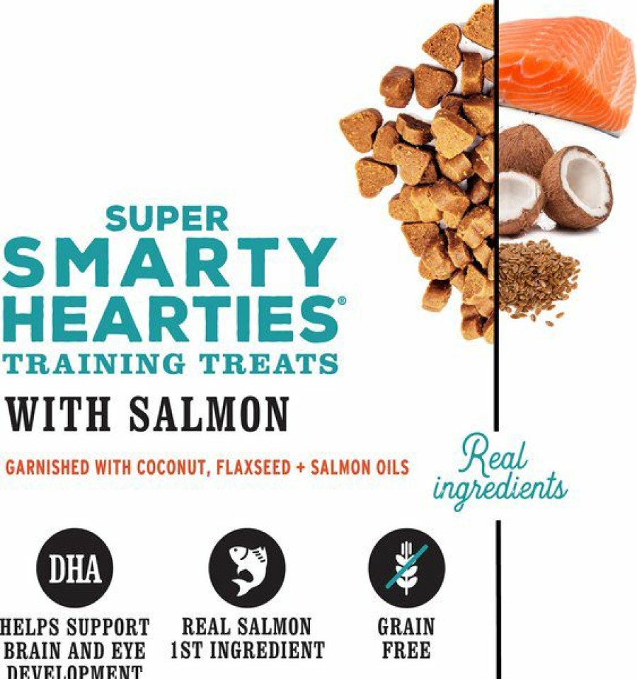 Clearance * Good Quality I And Love And You Super Smarty Hearties Grain-Free Salmon Dog Treats, 5-Oz Bag