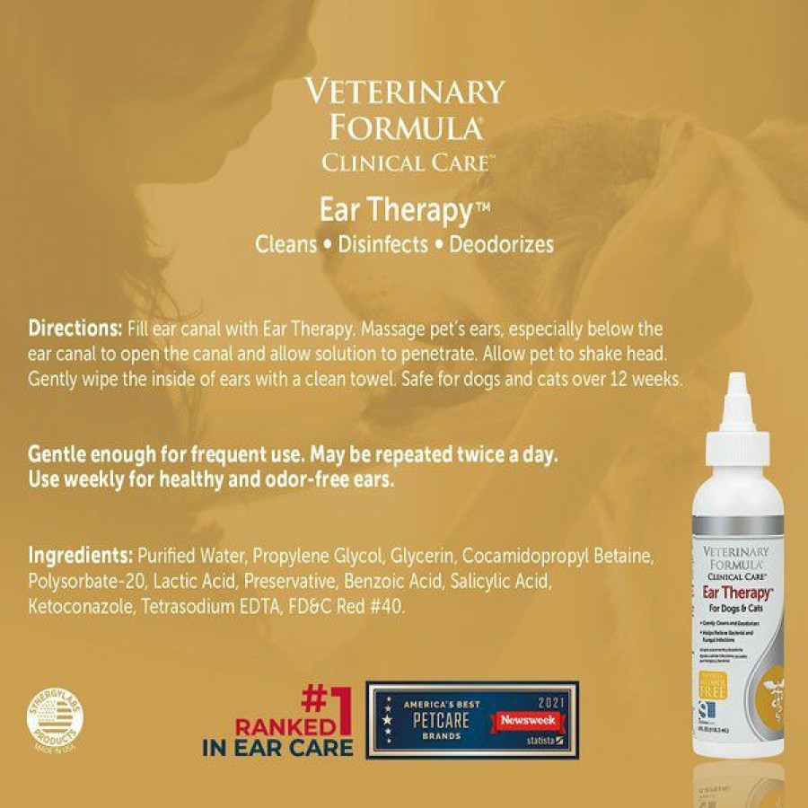 Hot * Hot Sale Veterinary Formula Clinical Care Ear Therapy, 4-Oz Bottle