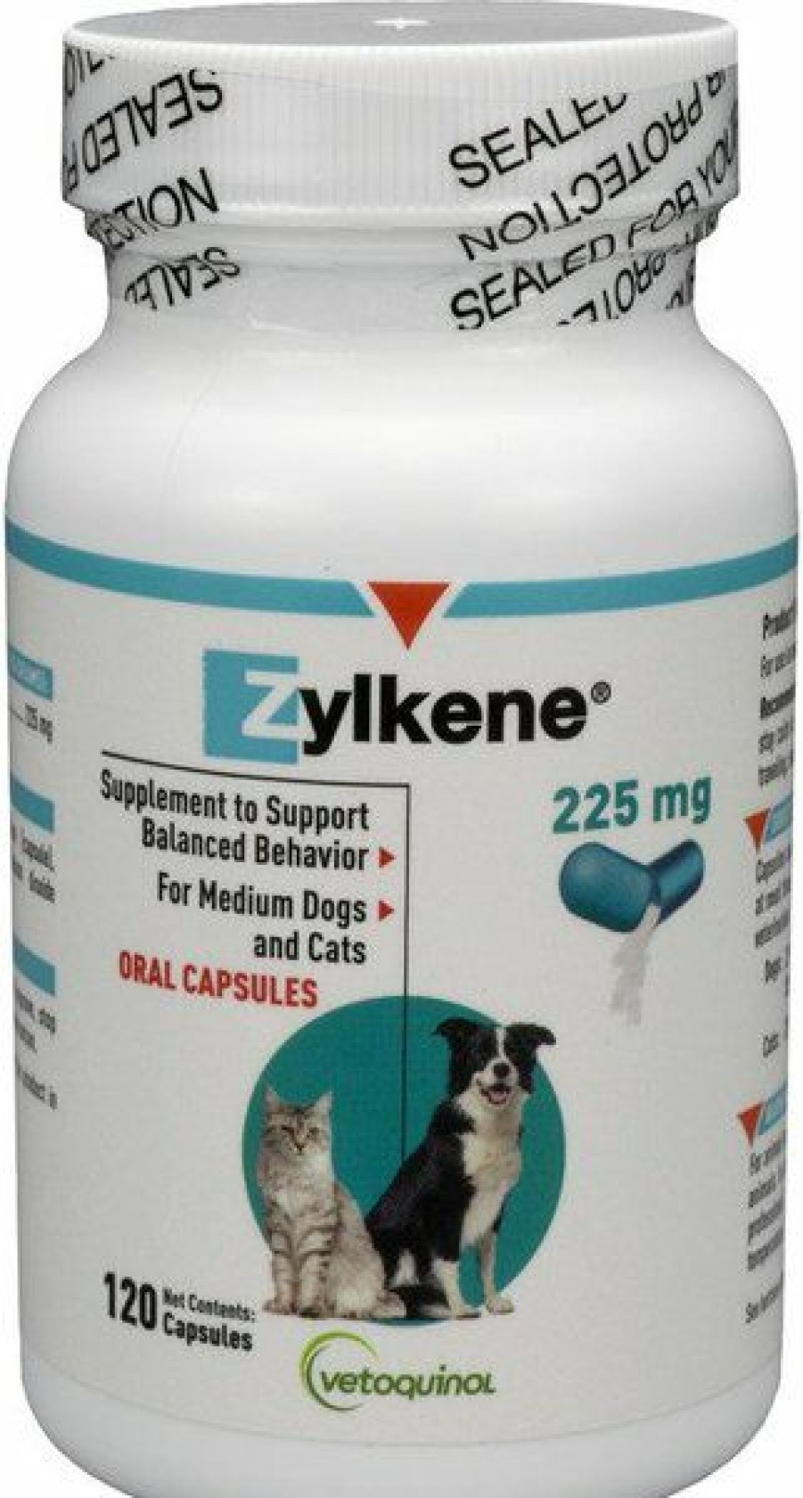 Online * Hot Sale Vetoquinol Zylkene 225-Mg Capsules Calming Supplement For Medium Dogs & Cats, 120 Count