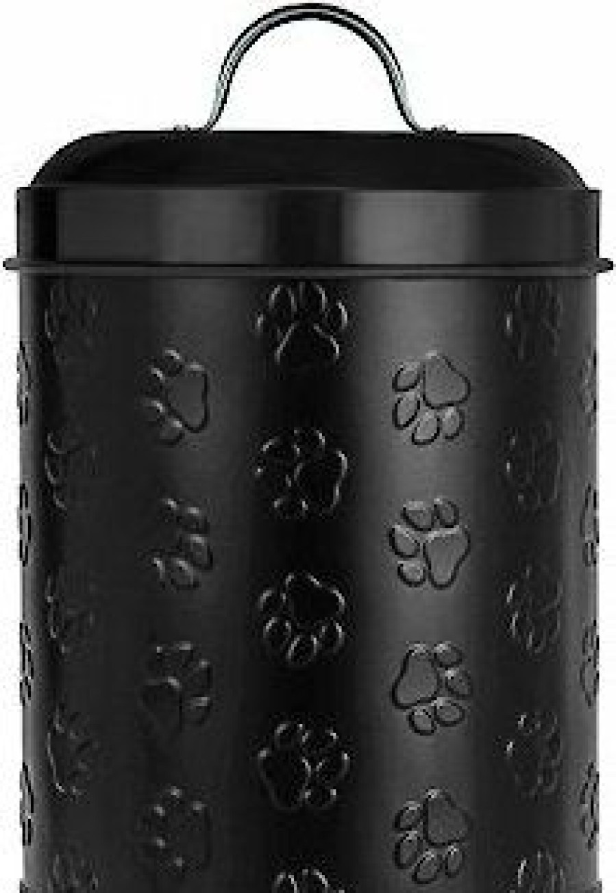 Hot * Online Amici Pet Puppy Paws Metal Dog Treat Canister