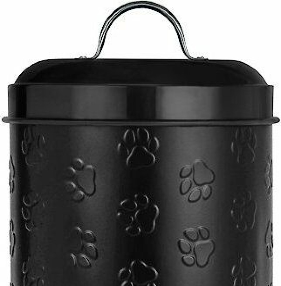 Hot * Online Amici Pet Puppy Paws Metal Dog Treat Canister