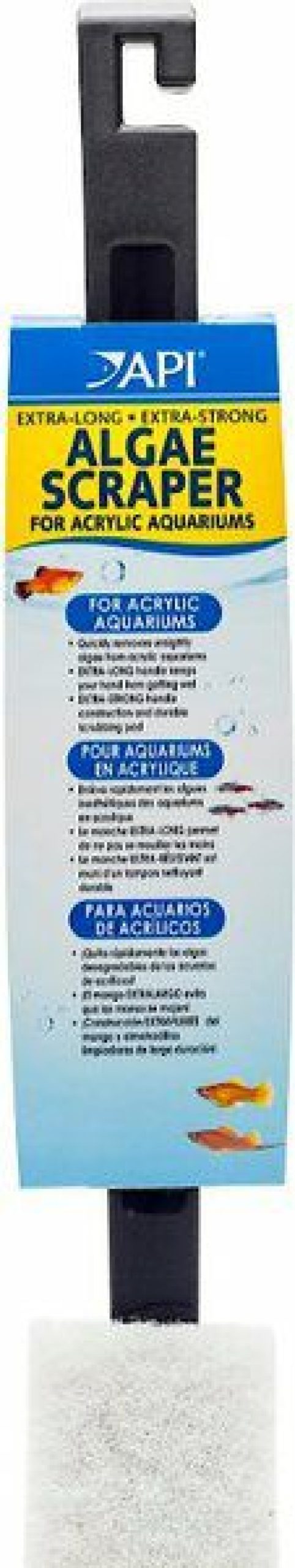 Best * 100% Guarantee Api Extra Long Algae Scraper For Acrylic Aquariums