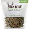 Hot * Best Sale Buck Bone Organics Mini Antler Biscuits Dog Treats