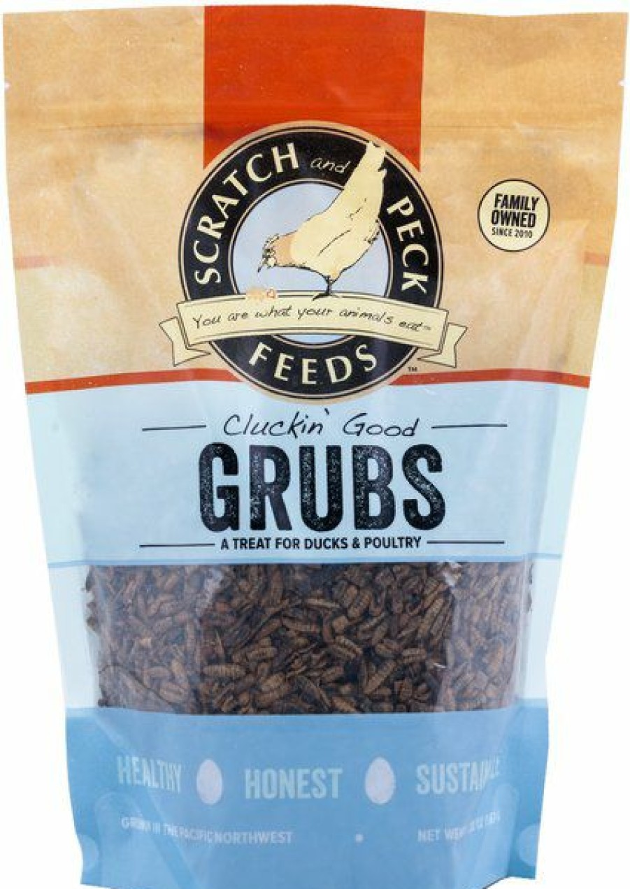 New * Scratch And Peck Feeds Best Quality Scratch & Peck Feeds Cluckin' Good Grubs Poultry Treats