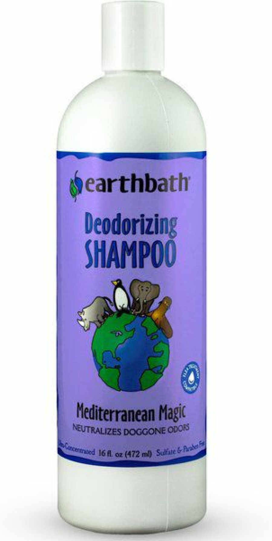 New * Limited Edition Earthbath Deodorizing Rosemary Dog & Cat Shampoo, 16-Oz Bottle