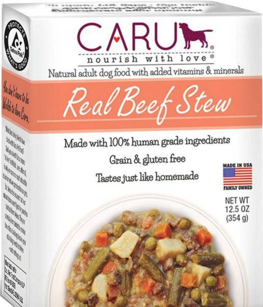 Clearance * Limited Edition Caru Real Beef Stew Grain-Free Wet Dog Food, 12.5-Oz, Case Of 12