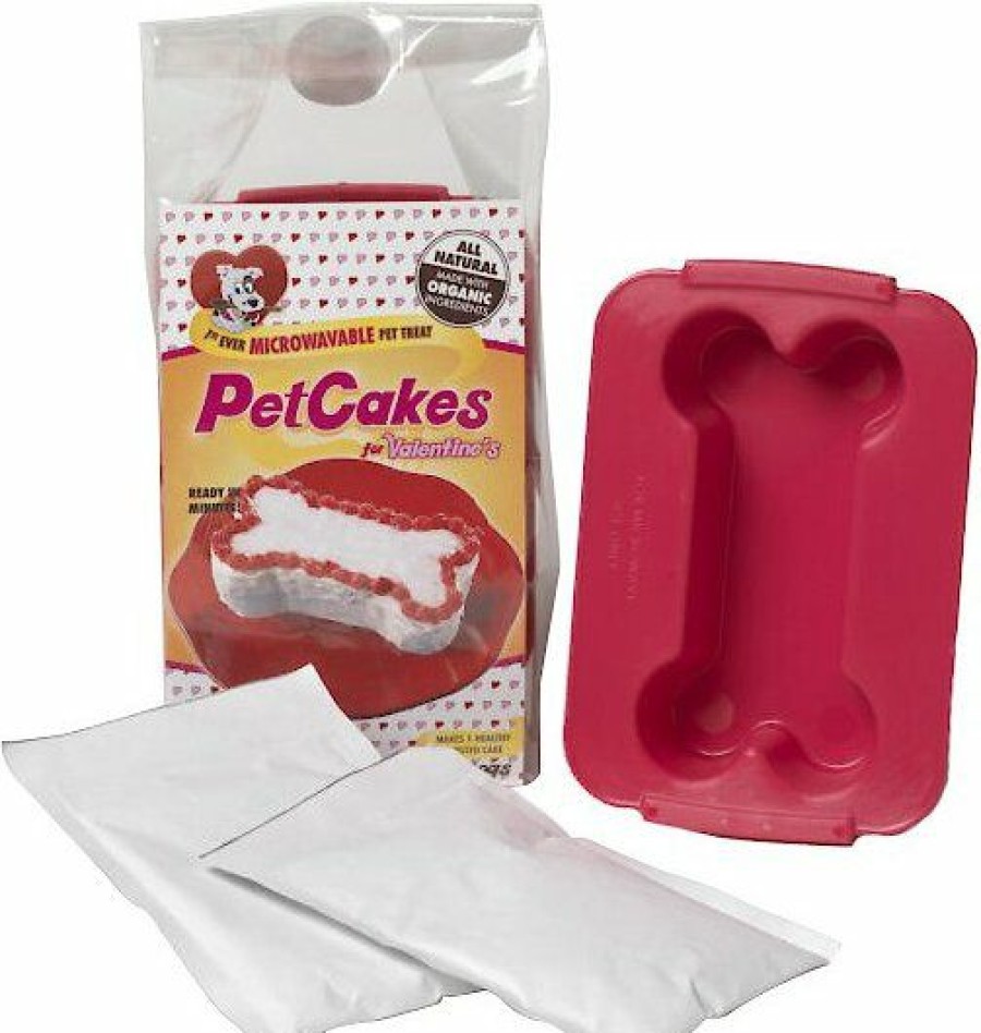 Wholesale * Best Sale Petcakes Valentine'S Day Cake Mix Kit With Dog Shaped Pan Dog Treats, 7-Oz Bag