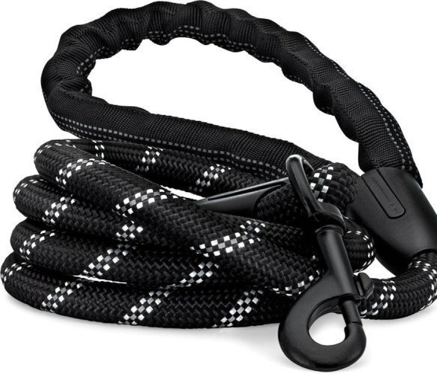 Online * Discount Rucal Pets Reflective Dog Leash, Black, 6-Foot