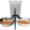 Clearance * Popular Petsafe Two-Pet Dog & Cat Meal Splitter & Bowl, Navy