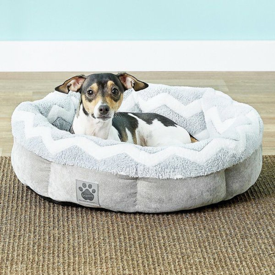 Wholesale * Discount Precision Pet Products Snoozzy Round Shearling Bolster Dog Bed, 21-In