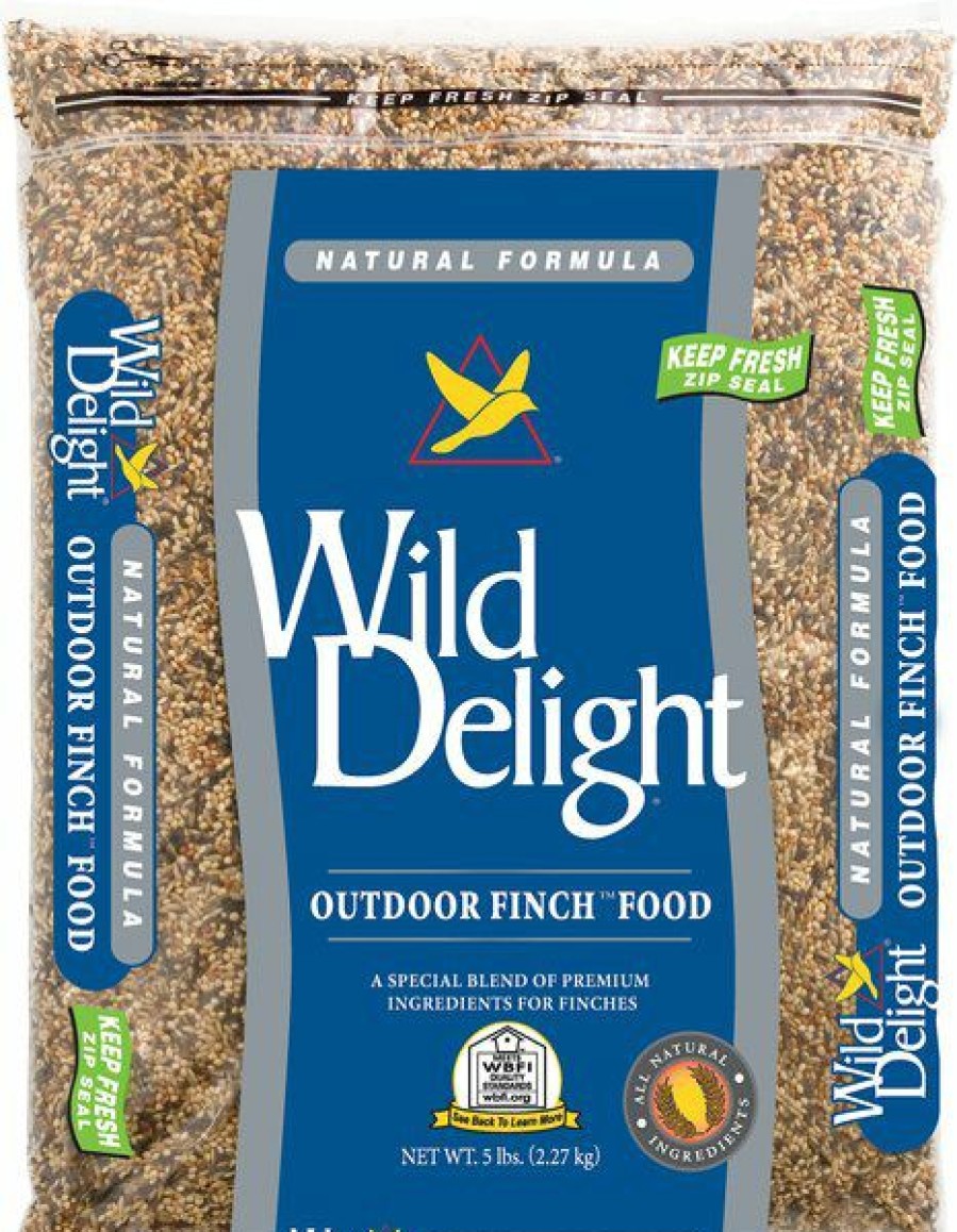 Hot * Large Choice Wild Delight Outdoor Finch Wild Bird Food, 5-Lb