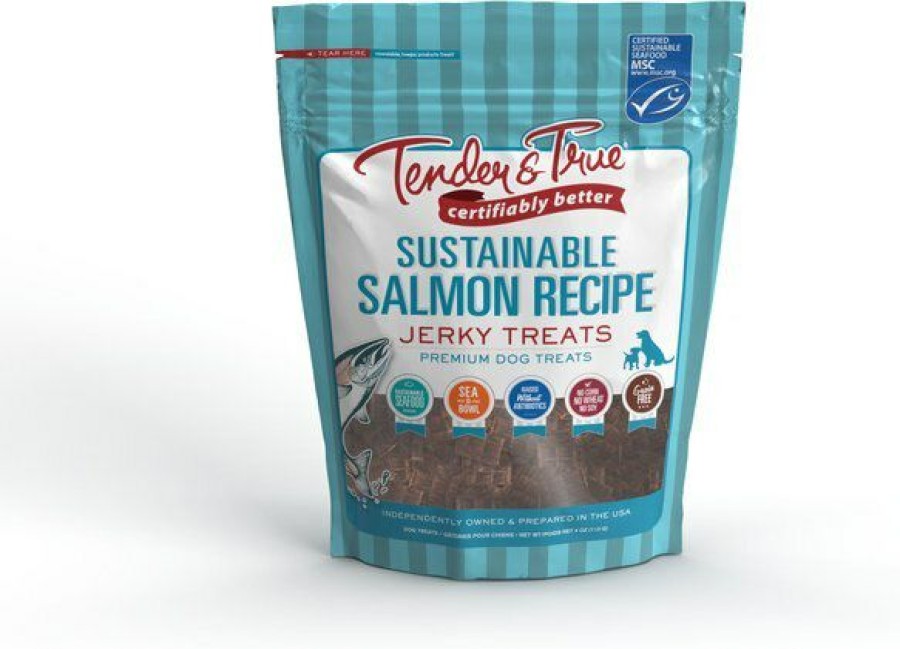 Wholesale * Discount Store Tender & True Organic Smoked Salmon Recipe Grain-Free Jerky Dog Treats, 4-Oz Bag