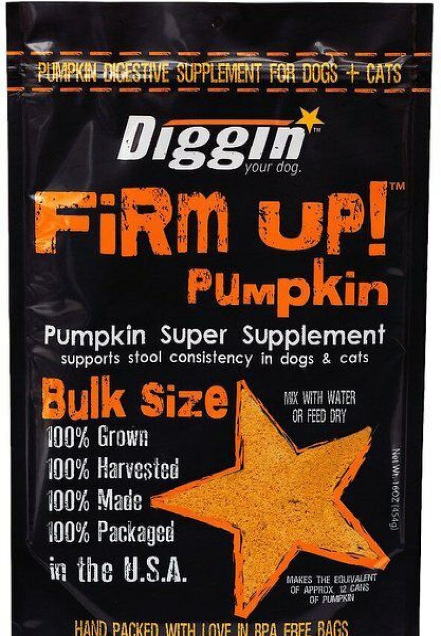 Hot * Diggin Your Dog Limited Edition Diggin' Your Dog Firm Up! Pumpkin Super Dog & Cat Supplement