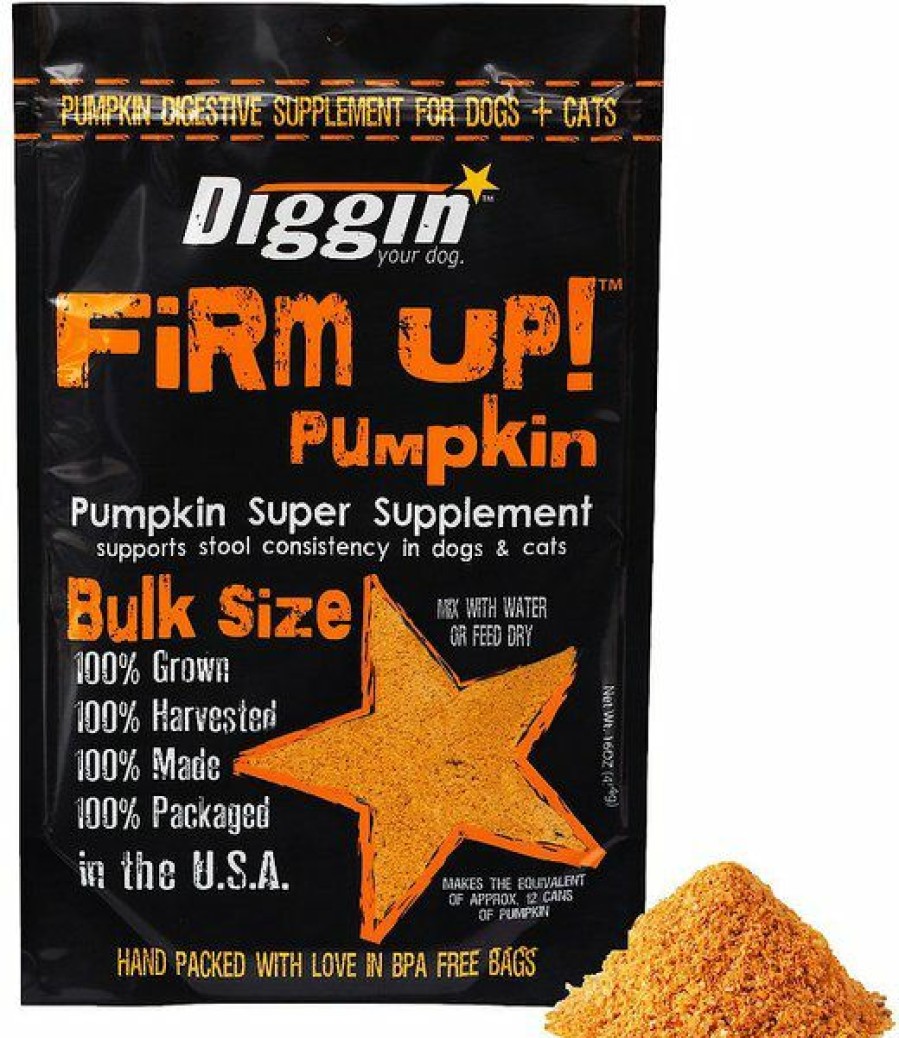 Hot * Diggin Your Dog Limited Edition Diggin' Your Dog Firm Up! Pumpkin Super Dog & Cat Supplement