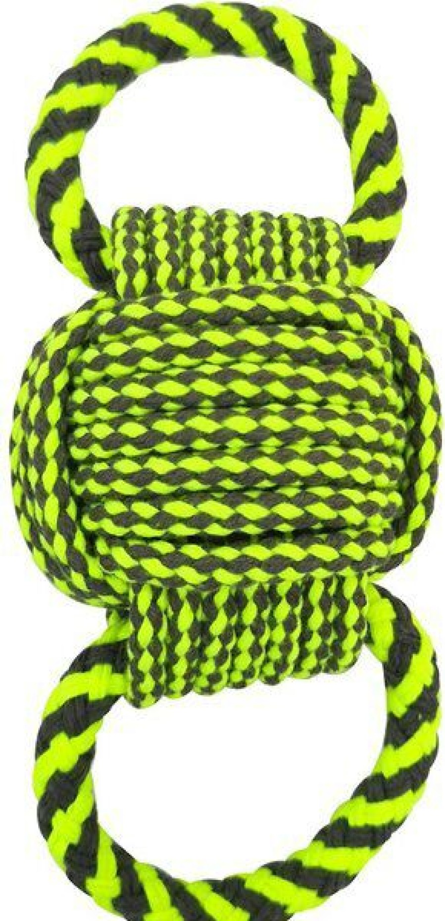 Online * Good Quality Frisco Dual Handle Neon Ball Squeaky Dog Toy, Yellow & Gray