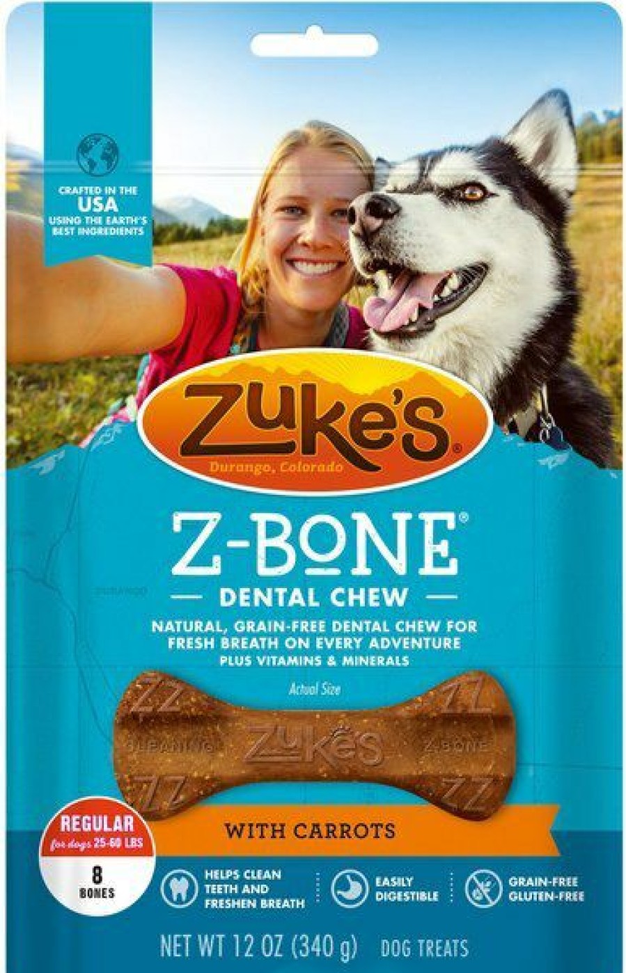 Hot * Zukes Best Sale Zuke'S Z-Bones With Carrots Rawhide-Free Dental Dog Treats