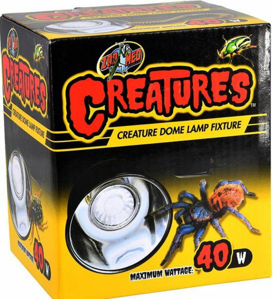 Best * Discount Store Zoo Med Creatures Creature Dome Reptile Lamp Fixture, 40W