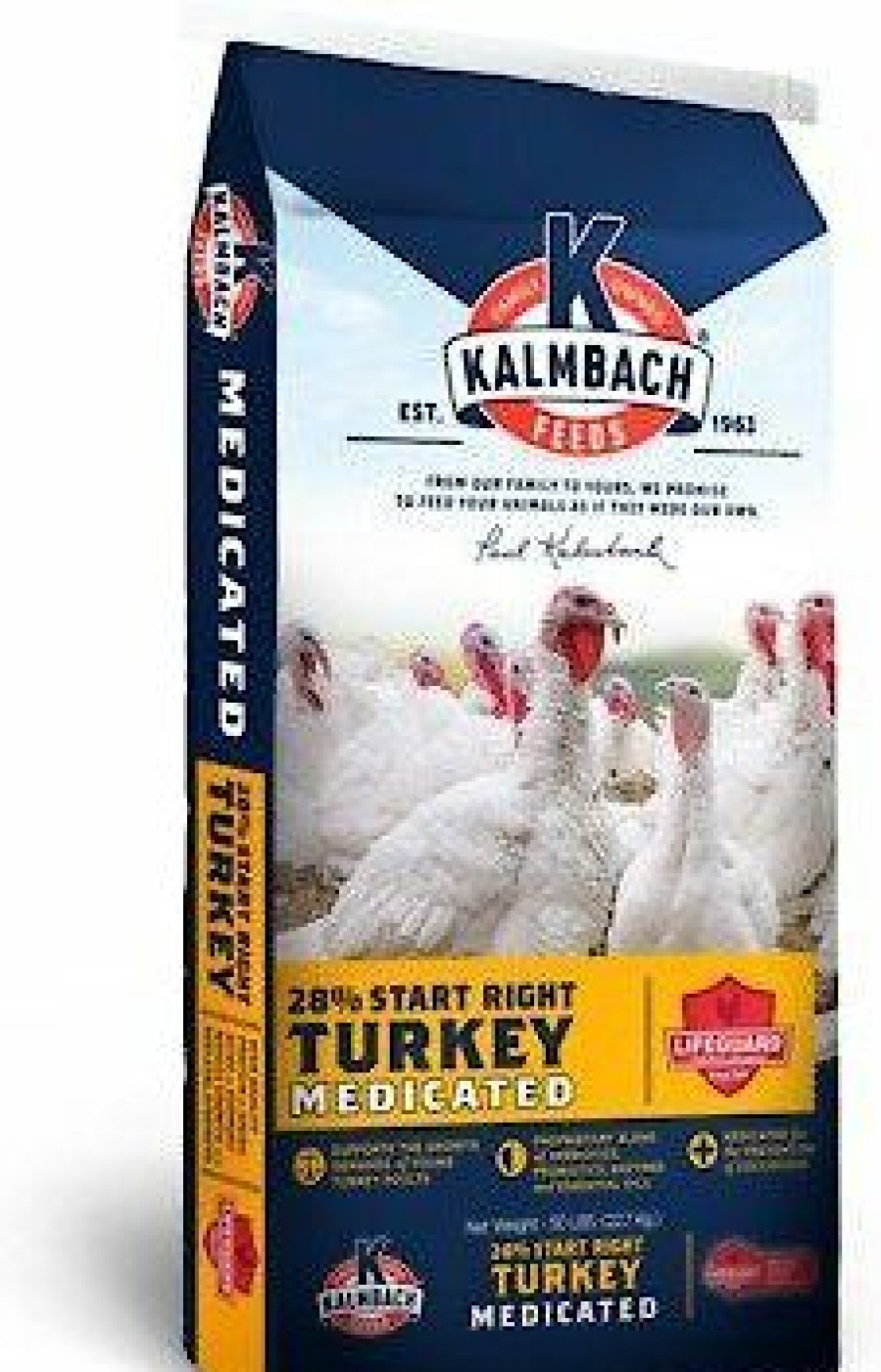 Online * Wholesale Kalmbach Feeds 28% Start Right Medicated Turkey Feed, 50-Lb Bag