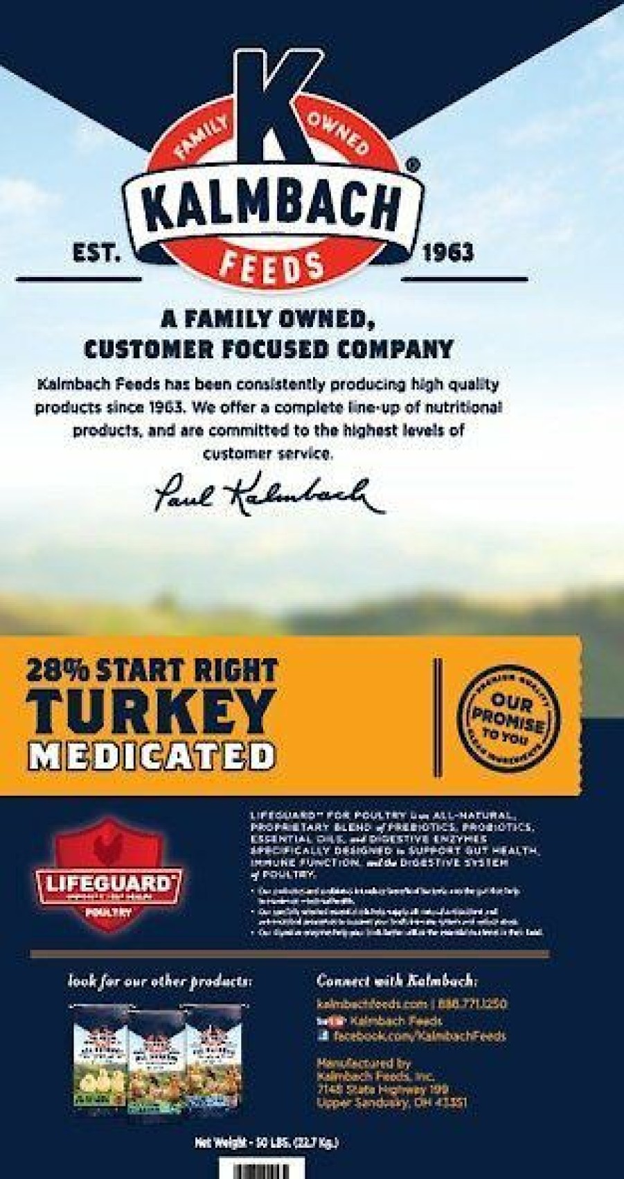 Online * Wholesale Kalmbach Feeds 28% Start Right Medicated Turkey Feed, 50-Lb Bag