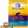 Clearance * Reliable Quality Bundle: Wellness Complete Health Poultry Lovers Pate Variety Pack Grain-Free Canned Cat Food, 5.5-Oz, Case Of 30 + Wellness Complete Health Natural Grain-Free Deboned Chicken & Chicken Meal Dry Cat Food, 11.5-Lb Bag