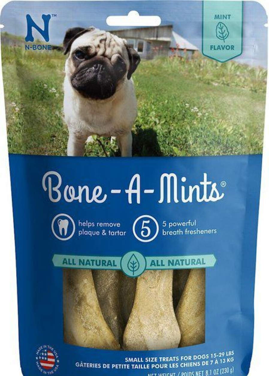 Clearance * Best Sale N-Bone Bone-A-Mints Mint Flavored Small Dental Dog Treats, 10 Count