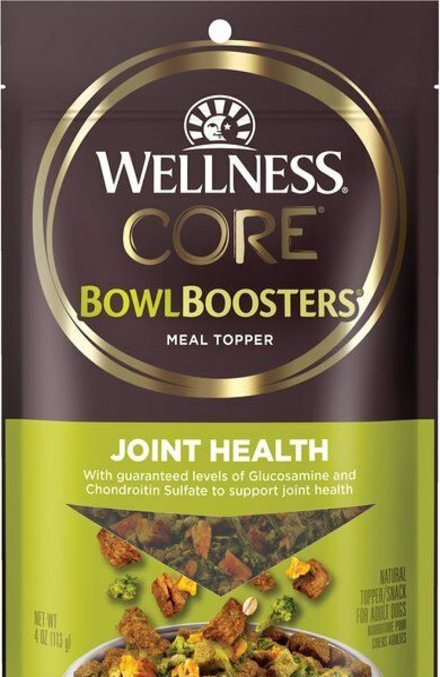 Best * Large Choice Wellness Core Bowl Boosters Joint Health Adult Dry Dog Food Topper, 4-Oz Bag