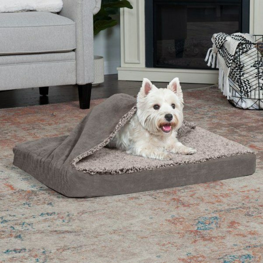 Wholesale * Wholesale Furhaven Berber & Suede Blanket Top Orthopedic Cat & Dog Bed