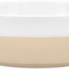 Hot * Discount Waggo Textured Dipper Ceramic Dog Bowl, White