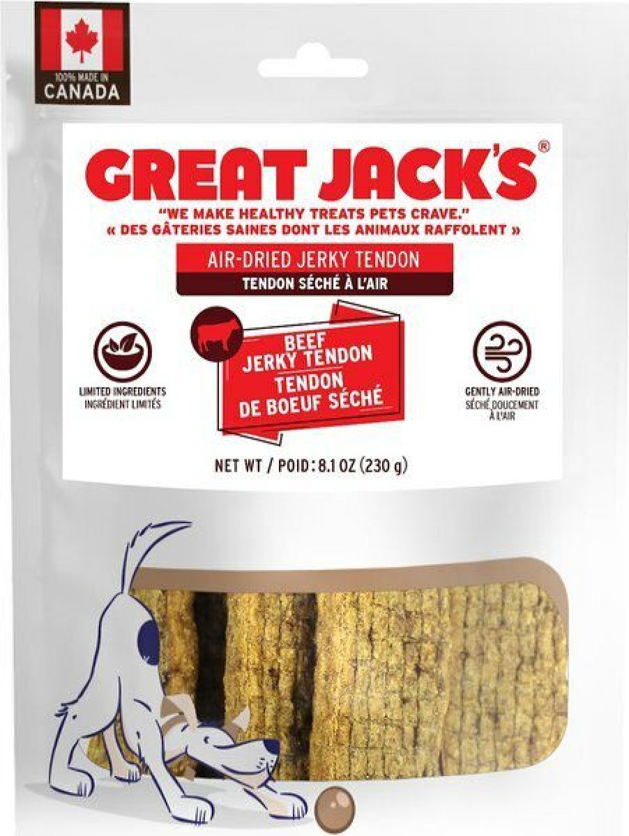 New * Great Jacks Reliable Quality Great Jack'S Air Dried Beef Jerky Tender Bars Dog Treats, 8.1-Oz Bag