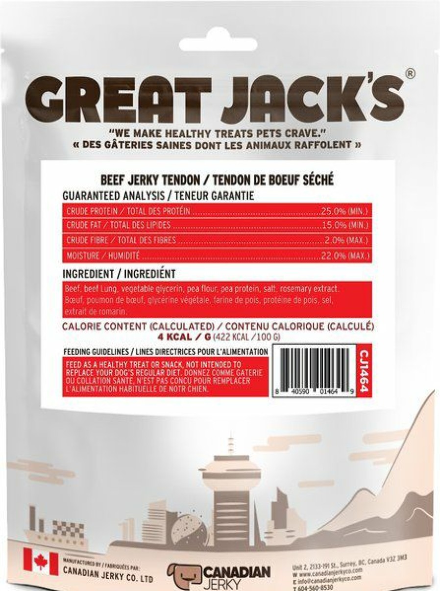 New * Great Jacks Reliable Quality Great Jack'S Air Dried Beef Jerky Tender Bars Dog Treats, 8.1-Oz Bag