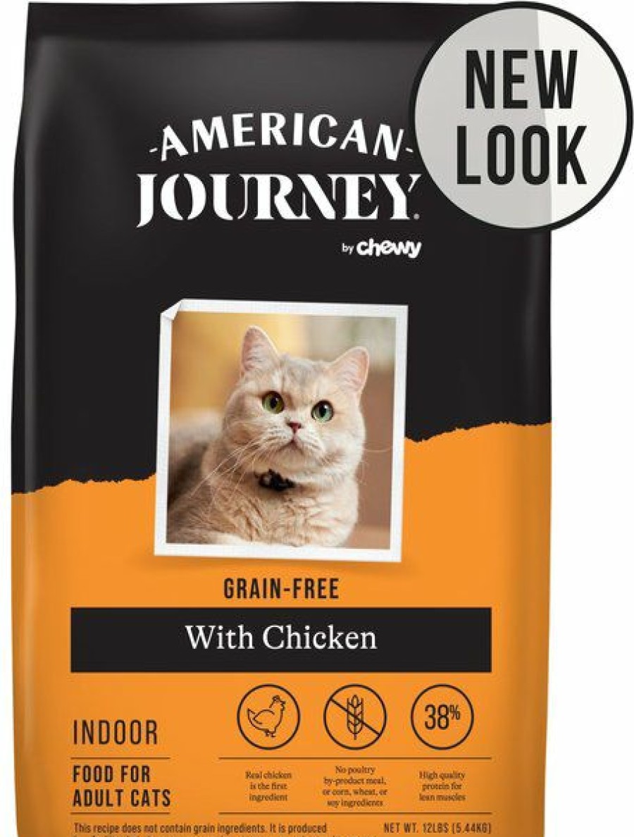 Best * Best Quality American Journey Indoor Recipe With Chicken Grain-Free Dry Cat Food, 12-Lb Bag