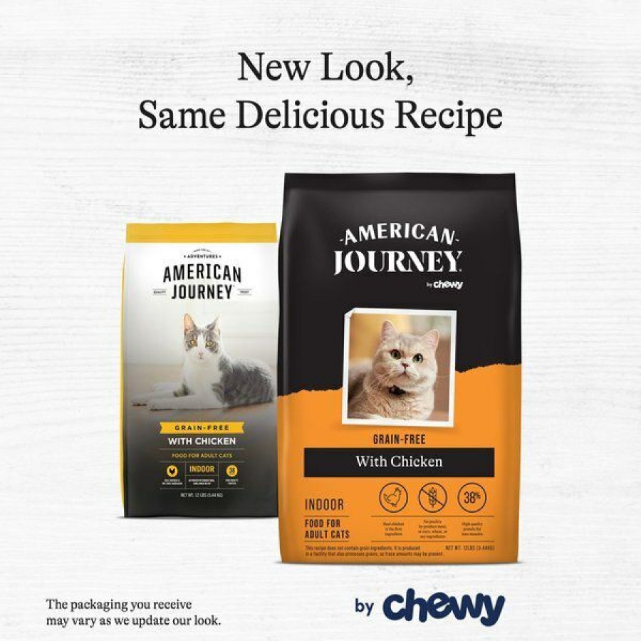 Best * Best Quality American Journey Indoor Recipe With Chicken Grain-Free Dry Cat Food, 12-Lb Bag