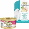 Clearance * Excellent Bundle: Fancy Feast Sliced Chicken Feast In Gravy Canned Cat Food, 3-Oz, Case Of 24 + Fancy Feast Appetizers Light Meat Tuna With A Scallop Topper Cat Treats, 1.1-Oz Tray, Case Of 10