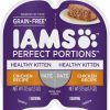 Hot * Low Price Iams Perfect Portions Healthy Kitten Chicken Recipe Pate Grain-Free Cat Food Trays, 2.6-Oz, Case Of 24 Twin-Packs