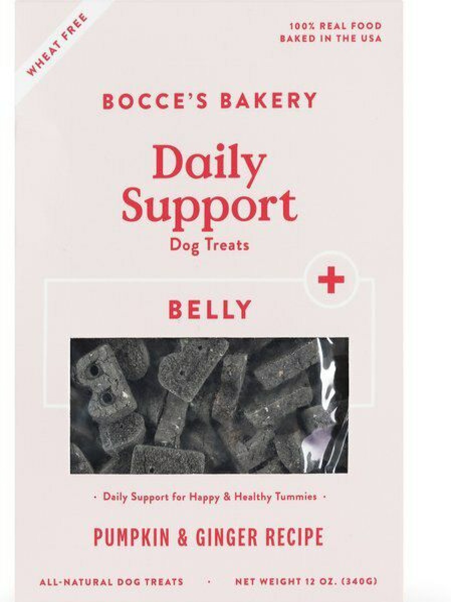 Clearance * Bocces Bakery Reliable Quality Bocce'S Bakery Daily Support Belly Aid Pumpkin & Ginger Recipe Dog Treats, 12-Oz Box