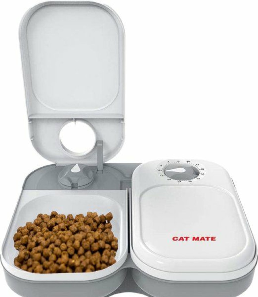 Clearance * Good Quality Cat Mate C200 2-Bowl Automatic Dog & Cat Feeder, 4-Cup