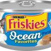 New * Wholesale Friskies Ocean Favorites Tuna, Brown Rice & Peas Pate Wet Cat Food, 5.5-Oz Can, Case Of 24