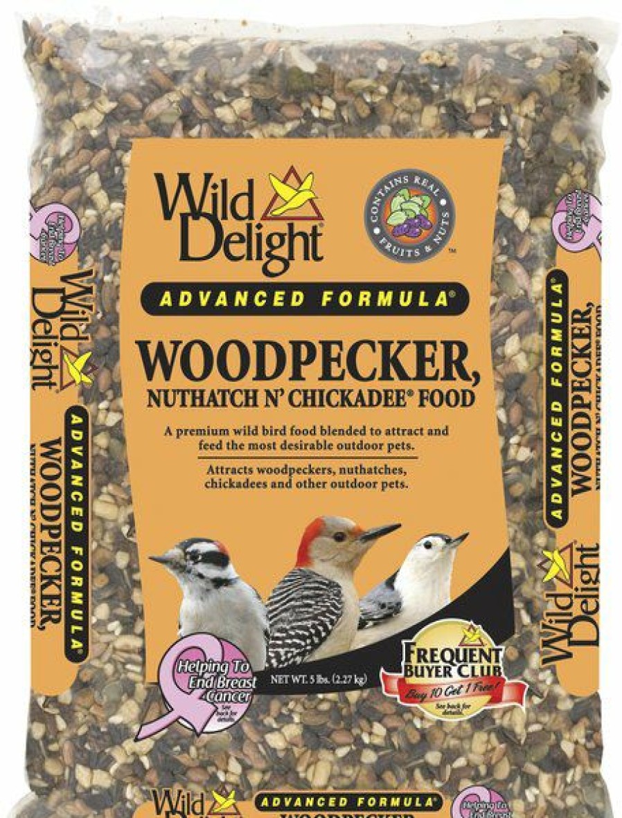 Best * Reliable Quality Bundle: Wild Delight Woodpecker, Nuthatch N' Chickadee Wild Bird Food, 5-Lb Bag + C&S Woodpecker Treat Suet Wild Bird Food, Case Of 12 + C&S Ez Fill Suet Basket Wild Bird Feeder