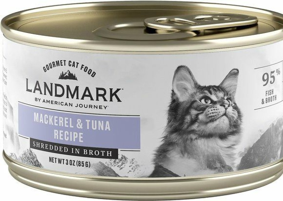 Clearance * Cheaper American Journey Landmark Mackerel & Tuna Recipe In Broth Grain-Free Canned Cat Food, 3-Oz, Case Of 12