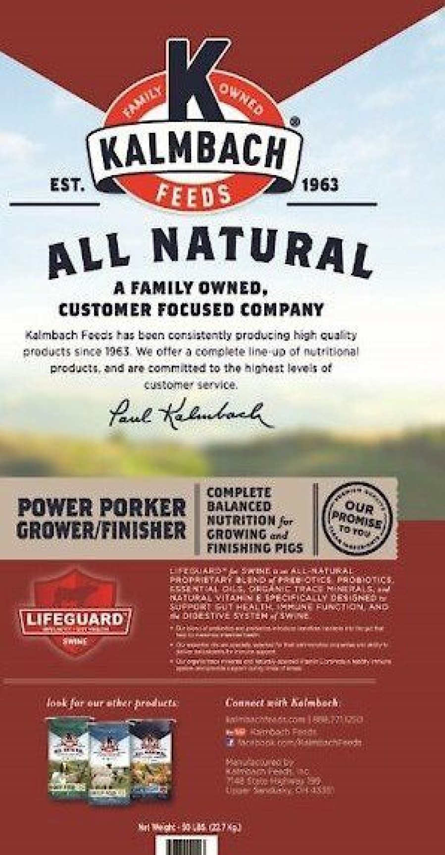 Online * Excellent Kalmbach Feeds Power Porker Grower & Finisher Pig Feed, 50-Lb Bag