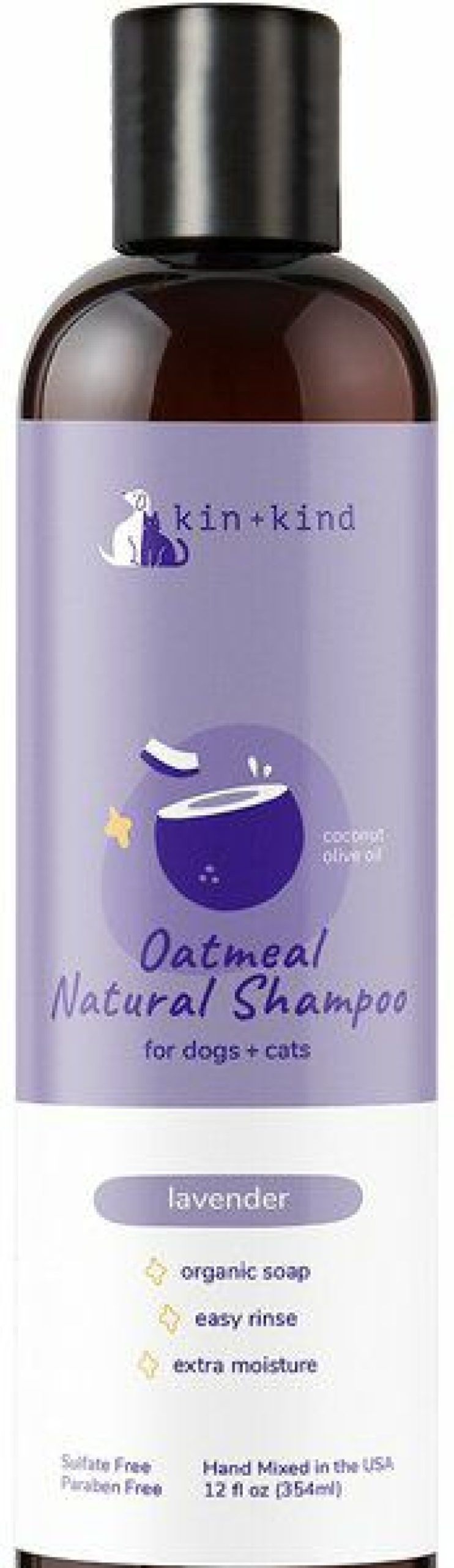 Clearance * Best Sale Kin+Kind Oatmeal Natural Lavender Dog Shampoo, 12-Oz Bottle