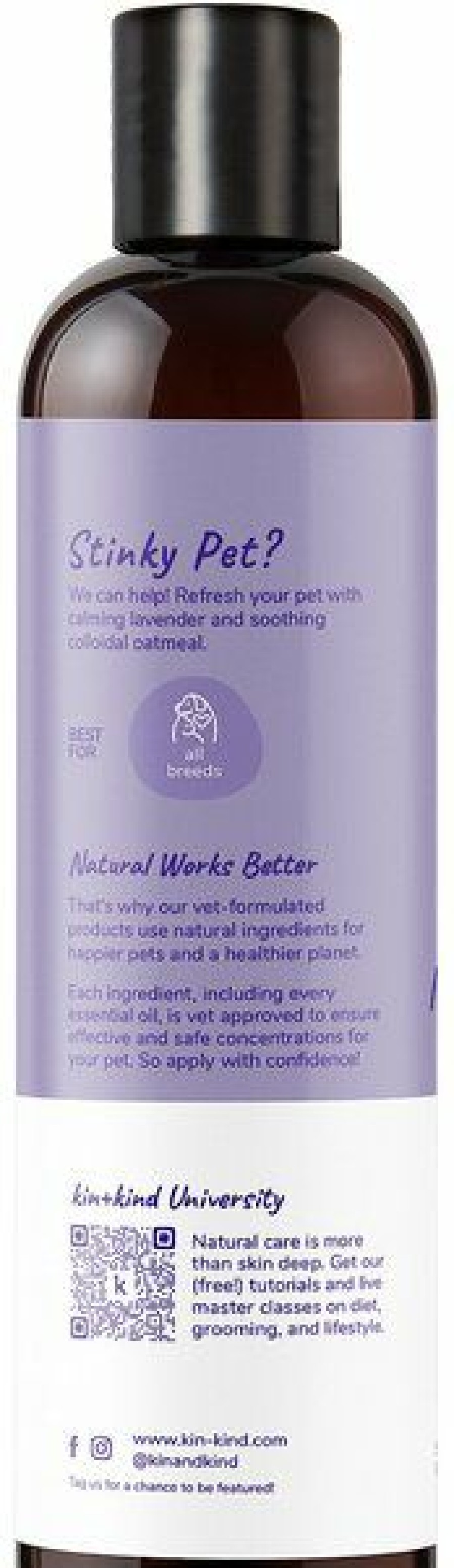 Clearance * Best Sale Kin+Kind Oatmeal Natural Lavender Dog Shampoo, 12-Oz Bottle