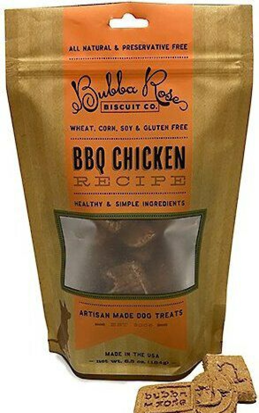 New * Discount Bubba Rose Biscuit Co. Bbq Chicken Dog Treats, 6.5-Oz Bag