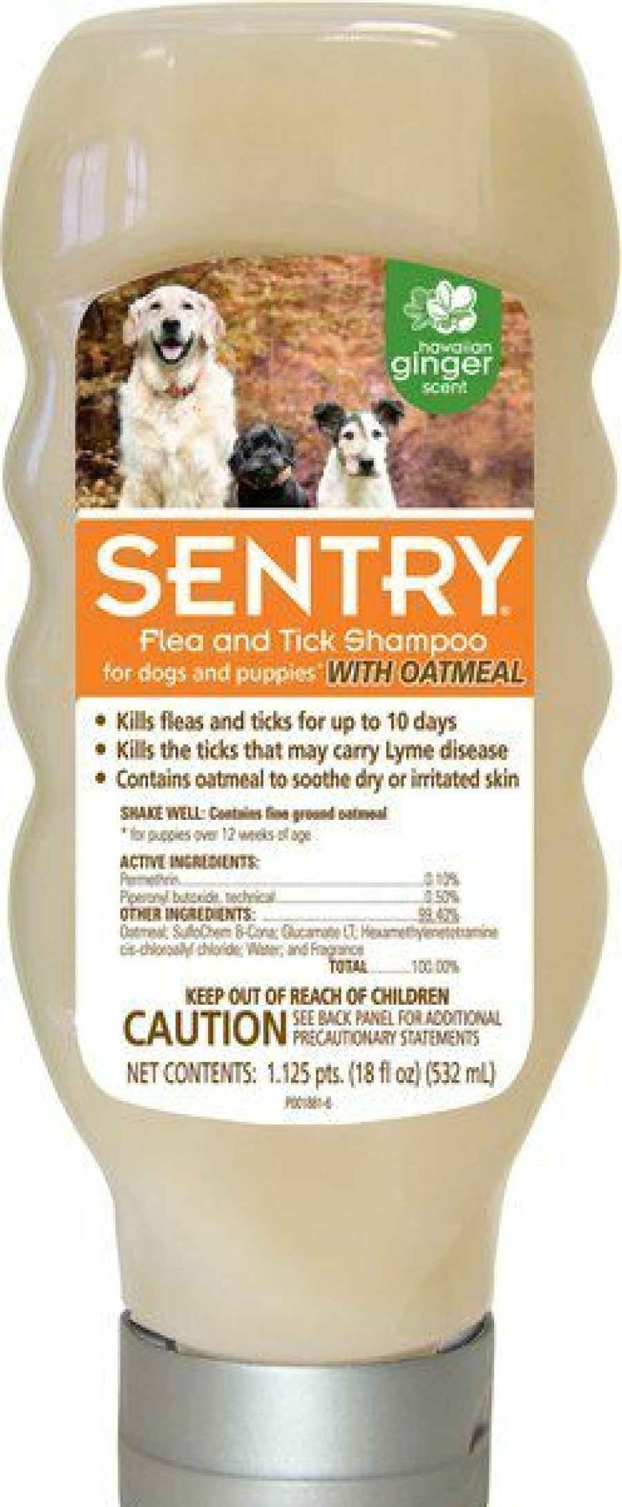 Online * Excellent Sentry Flea & Tick Oatmeal Hawaiian Ginger Shampoo For Dogs