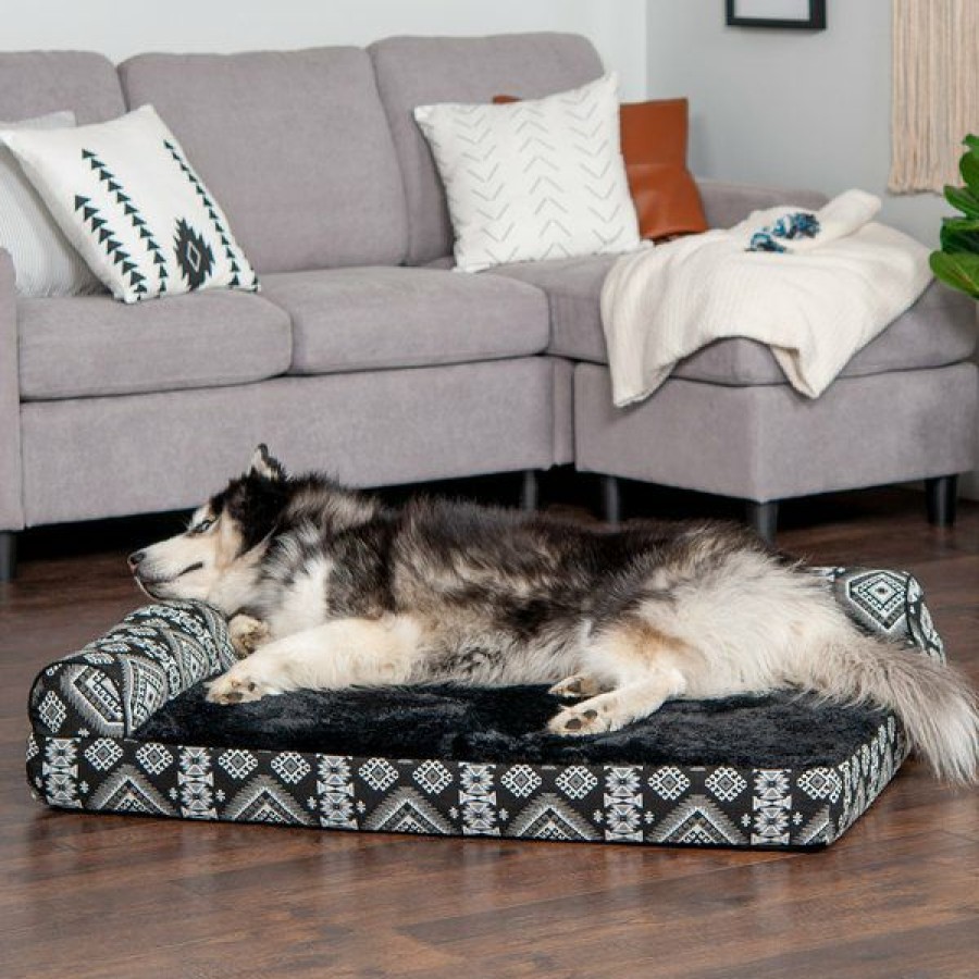 Best * Wholesale Furhaven Southwest Kilim Memory Foam Deluxe Chaise Dog & Cat Bed