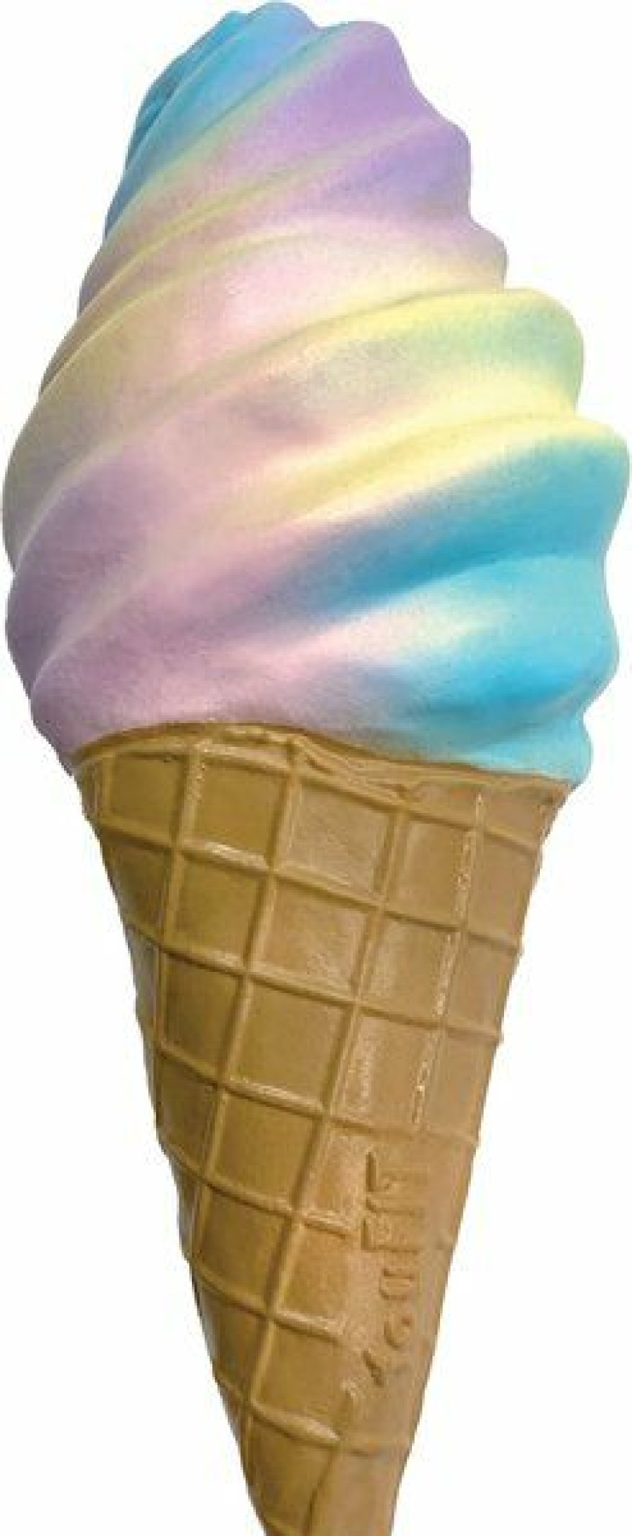 Clearance * Top Selling Foufit Rainbow Swirl Ice Cream Chew Dog Toy