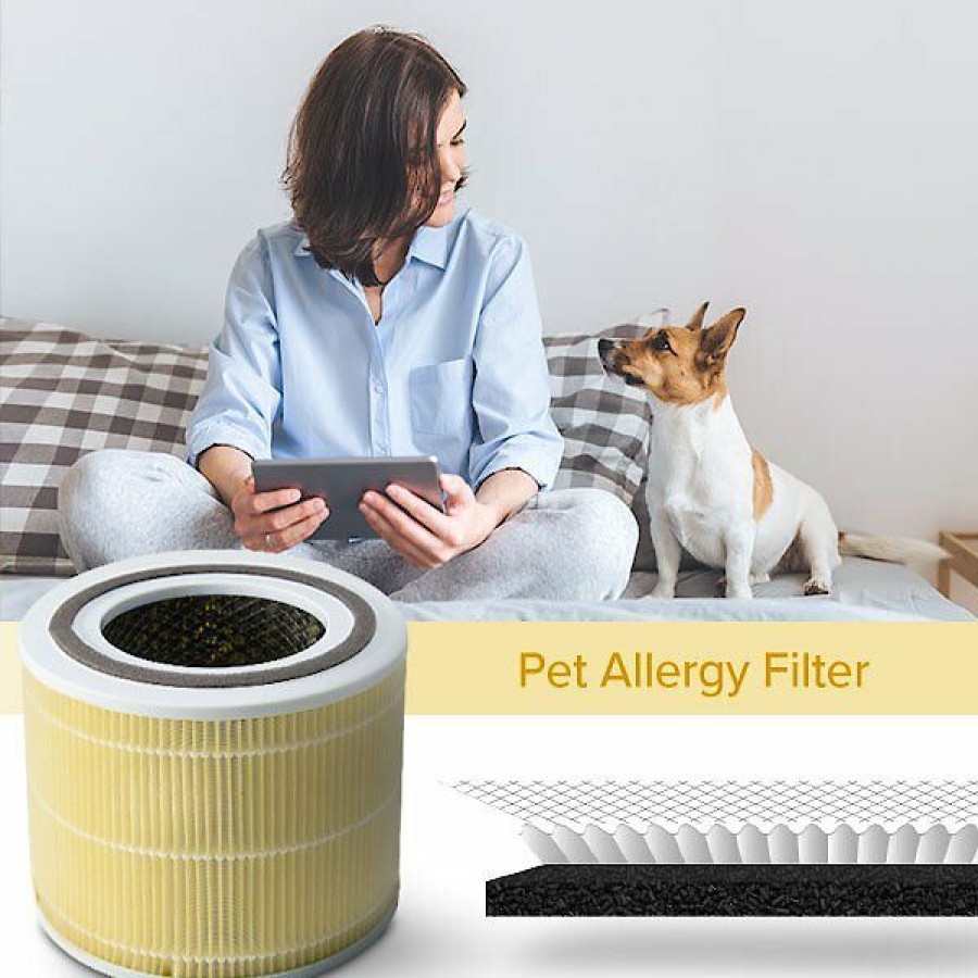 Best * Online Levoit True Hepa 3-Stage Pet Allergy Filter, Yellow, 1.3-Lb